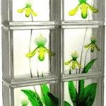 บล็อกแก้วชุด ลายรองเท้านารี มีมอก ช้างแก้ว คุณภาพสวย สีชัด มีทั้งรุ่นเพ้นท์มือ และ รุ่นเพ้นท์เครื่อง พร้อมส่งทันที